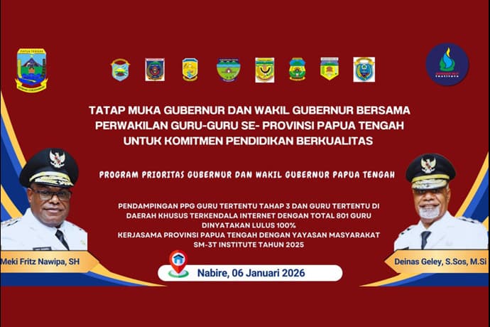 Foto berita: Siang Ini Tatap Muka Gubernur dan Wakil Gubernur Bersama Perwakilan Guru se-Papua Tengah