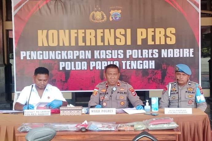 Foto berita: Polres Nabire Rilis Enam Kasus Terbaru
