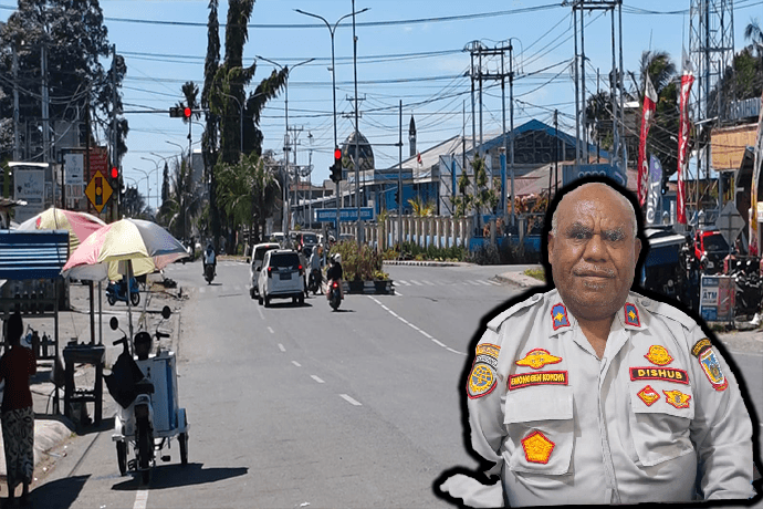 Foto berita: Dinas Perhubungan Papua Tengah Mulai Perbaiki Traffic Light di Nabire