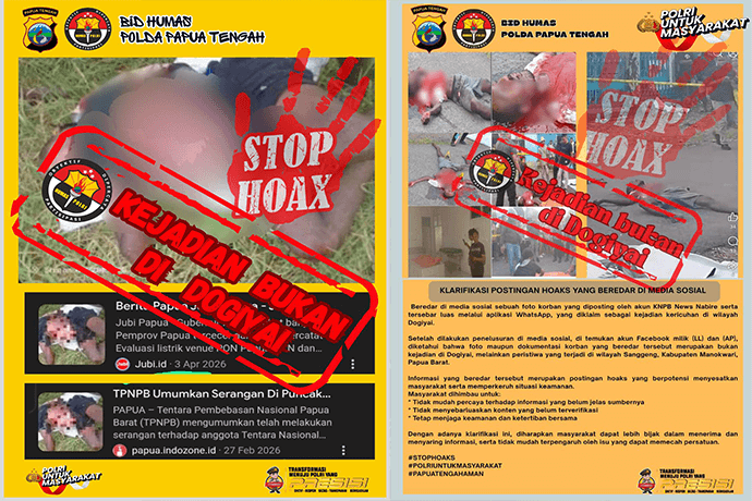 Foto berita: Polda Papteng Klarifikasi Postingan Hoaks Beredar di Medsos