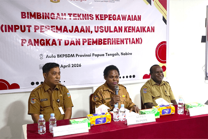 Foto berita: BKPSDM Papua Tengah Kumpulkan Bagian Kepegawaian Dari 32 OPD Dorong Pelayanan Lebih Cepat dan Efektif