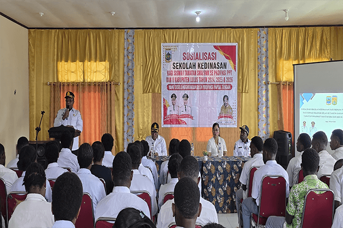 Foto berita: BKPSDM Papua Tengah Gelar Sosialisasikan Sekolah Kedinasan di Puncak