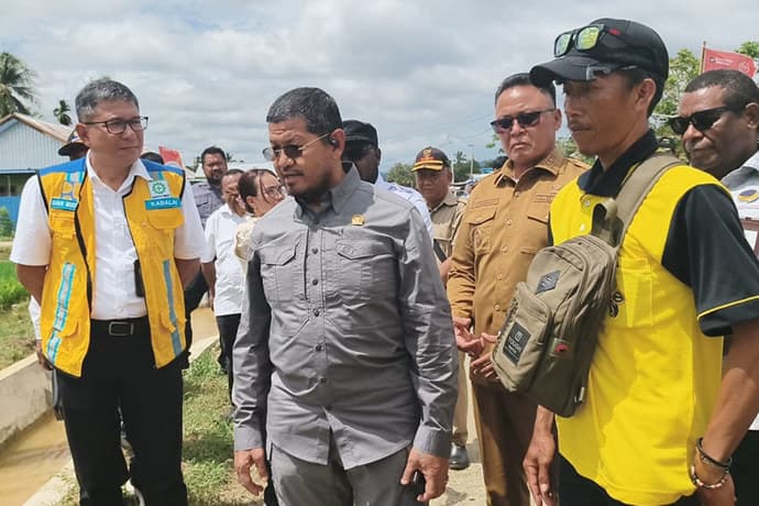 Foto berita: Roberth Rouw Tinjau Proyek Irigasi Inpres di Nabire, Perkuat Ketahanan Pangan Papua Tengah