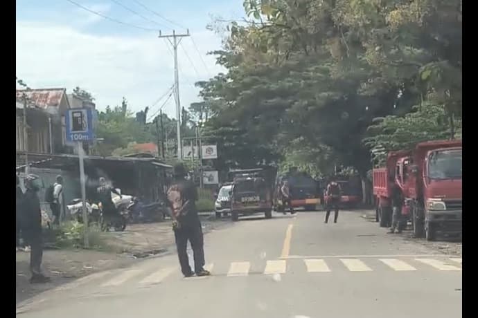 Foto berita: Jelang Demo, Aparat Keamanan Telah Berjaga Disejumlah Lokasi