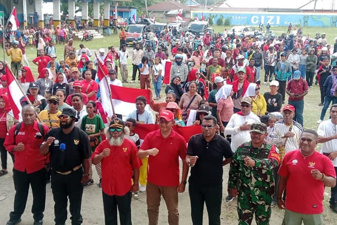 Foto berita: BMP RI Apel dan Pawai Bersama, Perkuat Persatuan Papua Tengah