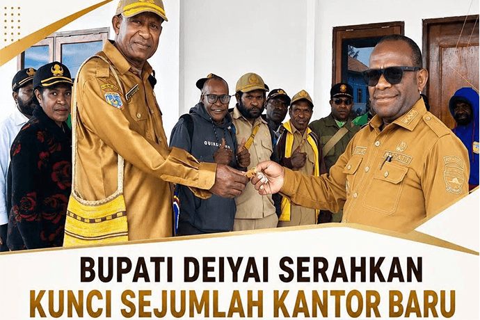 Foto berita: Bupati Deiyai Resmikan Tiga Kantor Dinas Baru