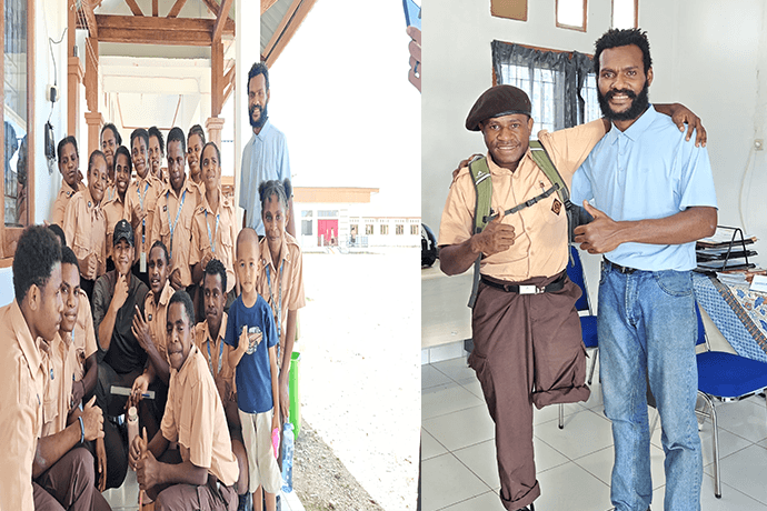 Foto berita: Kisah Deki Menarik Perhatian Satgas ‘Mambri’, Dalam Bentuk Peduli Pendidikan Papua untuk Negeri