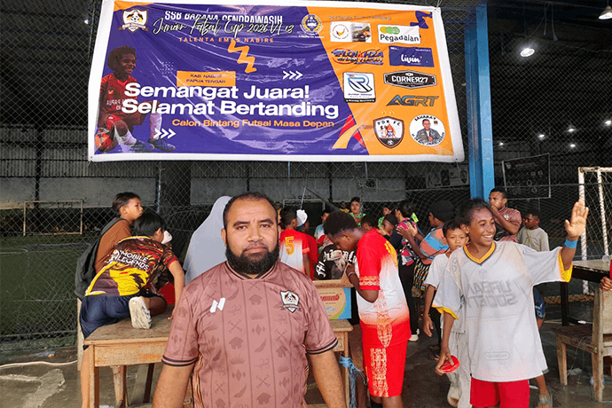 Foto berita: Perdana Turnamen SSB Junior Futsal Cup 2026 U-13 di Papua Tengah