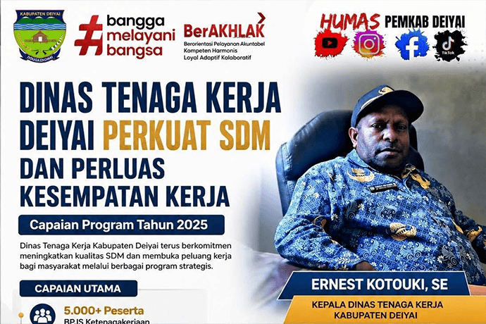 Foto berita: Dinas Tenaga Kerja Deiyai Paparkan Capaian Program Ketenagakerjaan 2025