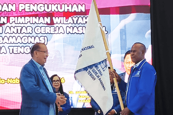 Foto berita: Resmi Dikukuhkan, Pengurus DPW Bamagnas Papua Tengah Siap Bersinergi