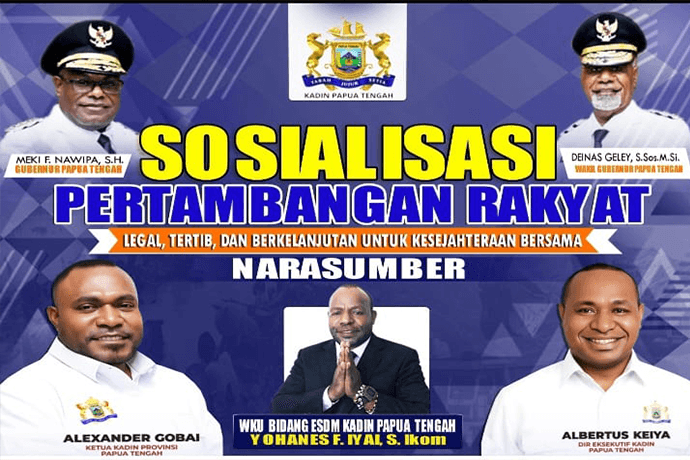 Foto berita: Kadin Papua Tengah Gelar Sosialisasi Pertambangan Rakyat