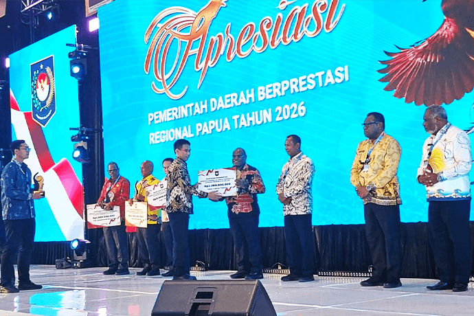 Foto berita: Papua Tengah Sabet Penghargaan Nasional Penurunan Pengangguran, Raih Insentif Fiskal Rp5 Miliar