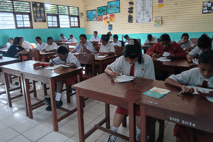 Foto berita: Terbagi 6 Ruangan, SMPN 3 Gelar Tes Masuk Bagi 150 CMB