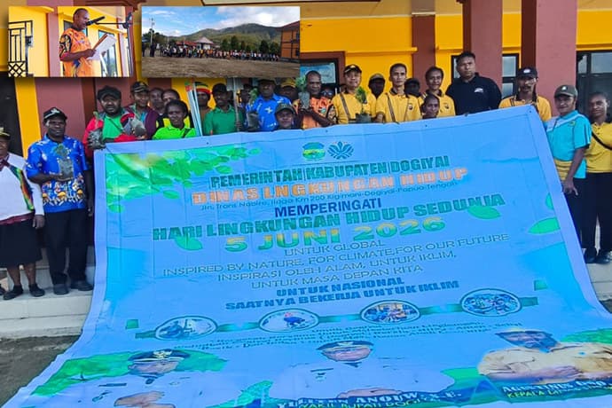 Foto berita: Peringati Hari Lingkungan Hidup Sedunia, Bupati Dogiyai Ajak Warga Lakukan Aksi Nyata Jaga Bumi