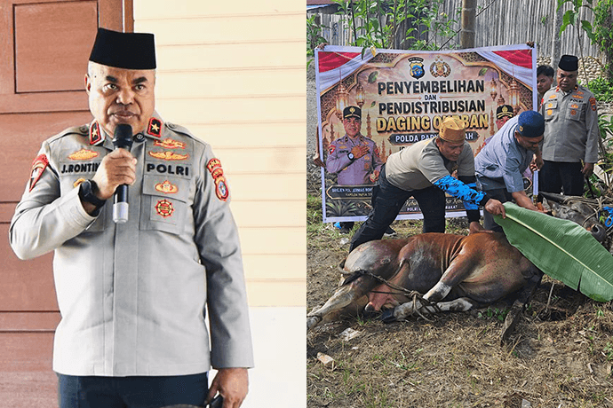 Foto berita: Tebar Berkah Iduladha 1447 H, Kapolda Papua Tengah Berbagi Kurban ke Panti Asuhan dan Warga
