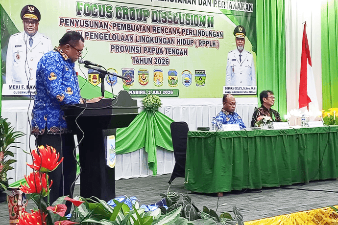 Foto berita: DLHKP Papua Tengah Gelar FGD II Penyusunan RPPLH 2026