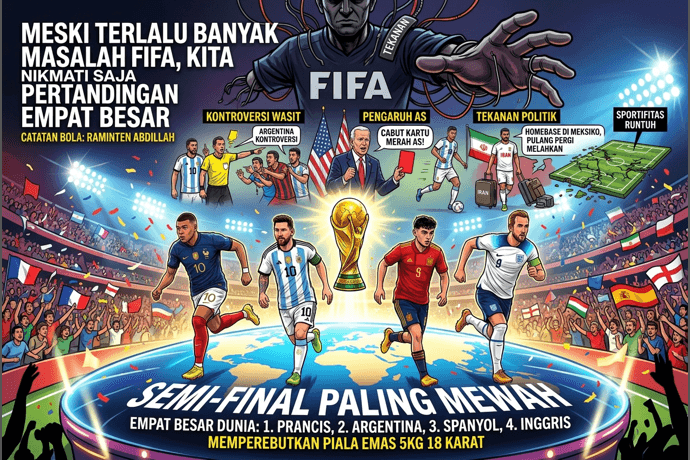 Foto berita: Meski Terlalu Banyak Masalah Fifa, Kita Nikmati Saja Pertandingan Empat Besar