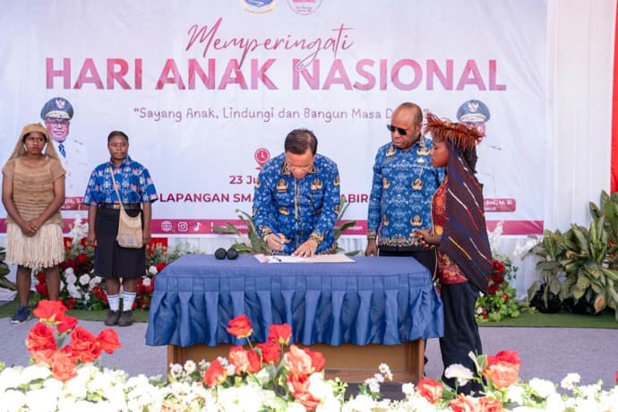 Foto berita: Papua Tengah Tegaskan Komitmen Wujudkan Lingkungan Ramah Anak