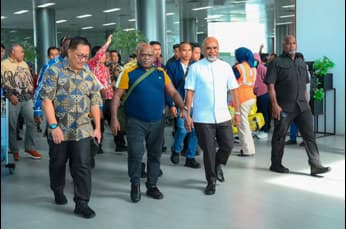Foto berita: Menteri HAM Tiba di Nabire, Hadiri Upacara HUT ke-81 RI