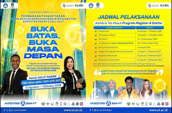 Foto berita: Pendaftaran Pascasarjana UT Nabire Dibuka, S2 dan S3 Siap Jadi Pilihan