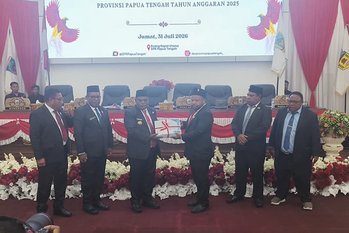 Foto berita: DPR Papua Tengah Mulai Bahas Raperdasi Pertanggungjawaban APBD 2025, Tegaskan Komitmen Transparansi Keuangan Daerah