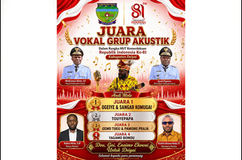 Foto berita: Group Musik Ogeiye Raih Juara I, Lomba Vokal Group Akustik Mambesak