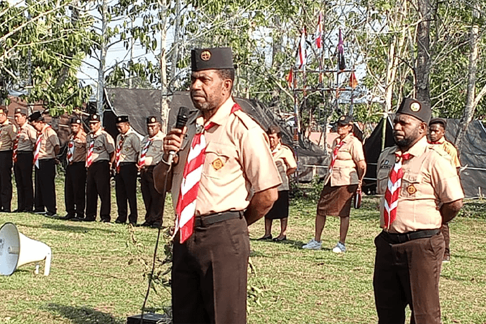 Foto berita: Ketua Kwarcab Nabire Resmi Buka ITA Jamnas dan Kemah Bakti Pramuka